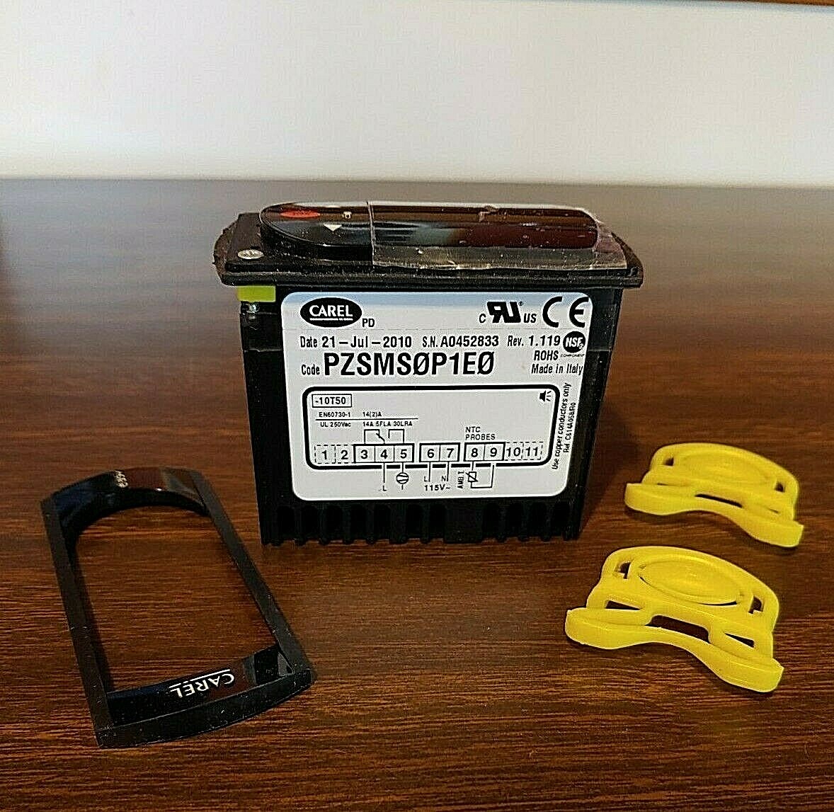 REFRIGERATION CONTROLLER-CAREL # PZSMSOPIEO w. LED DISPLAY w/o sensor wires-NEW
