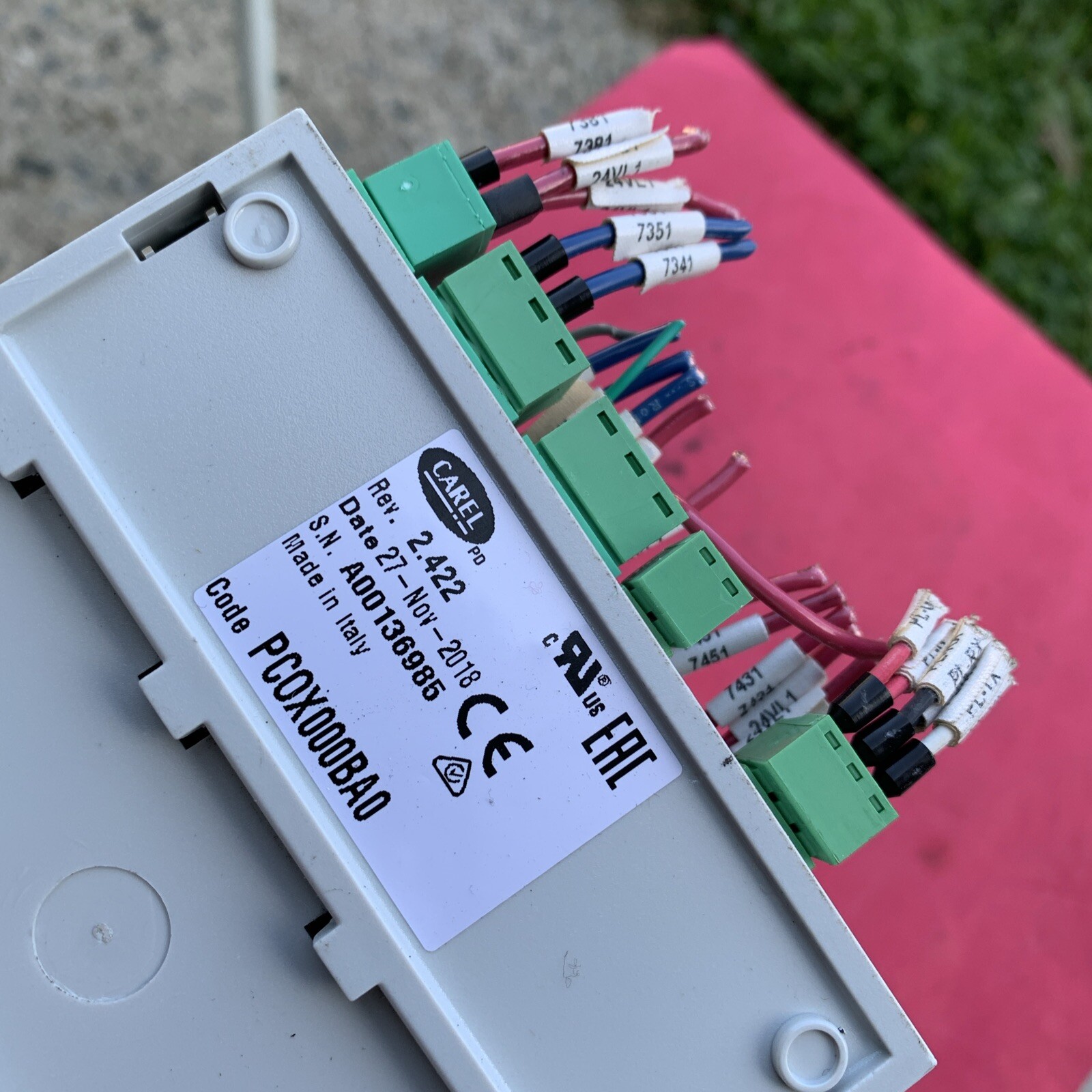 Carell pCO5 PCOX000BAO Compact controller  REV 2.422 F.3. March 2018 Dimpled