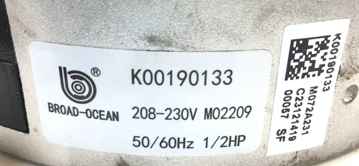BROAD-OCEAN ZWK778C5H0009L Module ONLY HD44AQ281 K00190133 230V 1/2HP used #Z155