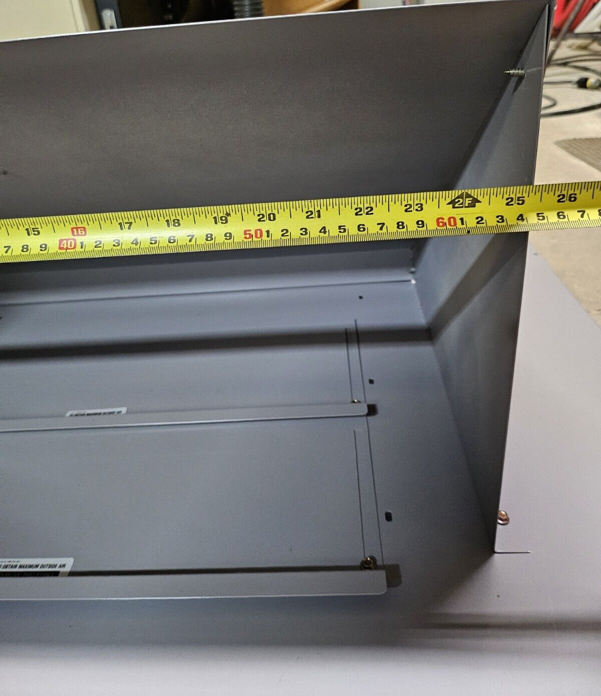 AXB145FAA 0-35% Adjustable Manual Fresh Air Damper Used With 90″ & 102″