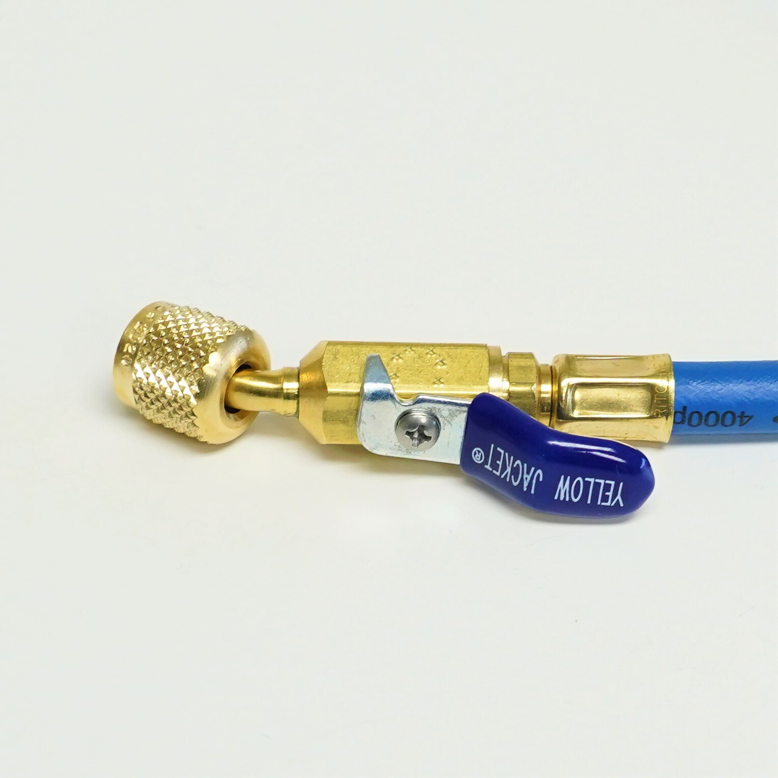 Yellow Jacket 29260 PLUS II 1/4″ Blue Charging Hose 60″ w Compact Ball Valve End