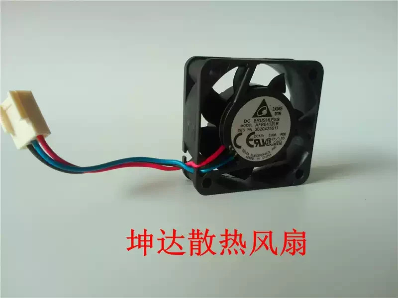 1PCS Delta AFB0412LB 4015 12V 0.09A 4CM 3-wire speed-sensing cooling fan