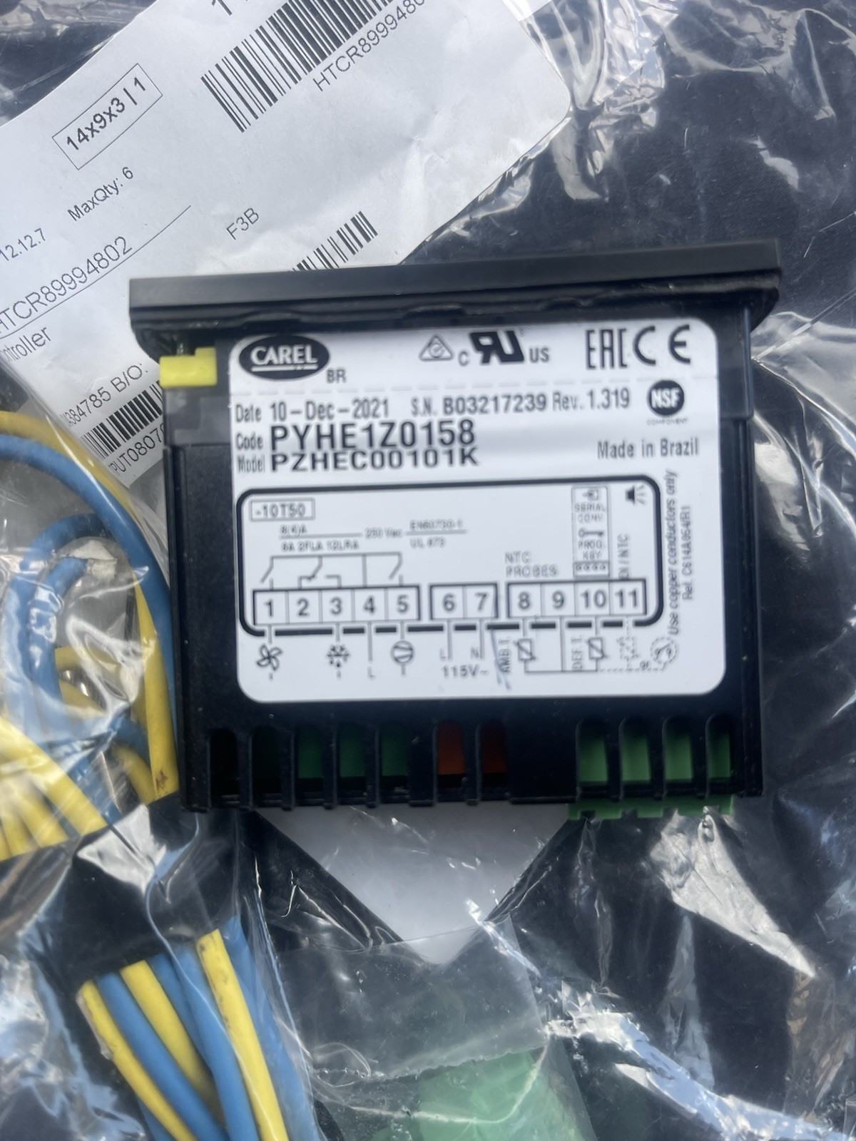 89994802 Heatcraft Temp Controller Genuine OEM HTCR89994802 Brand New