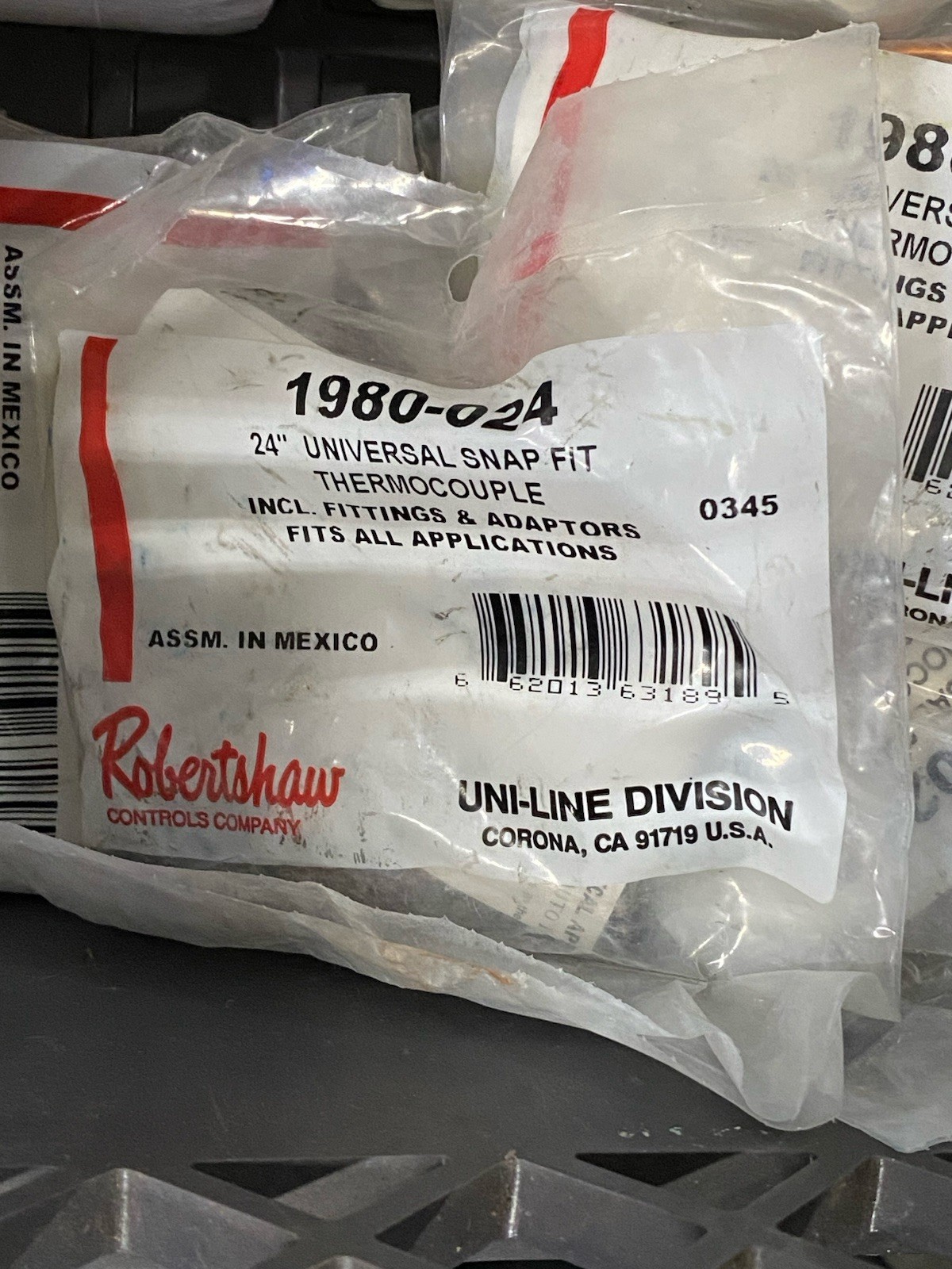 New Robertshaw Thermocouple 24″ 1980-024 Snap Fit Universal (51-1453)