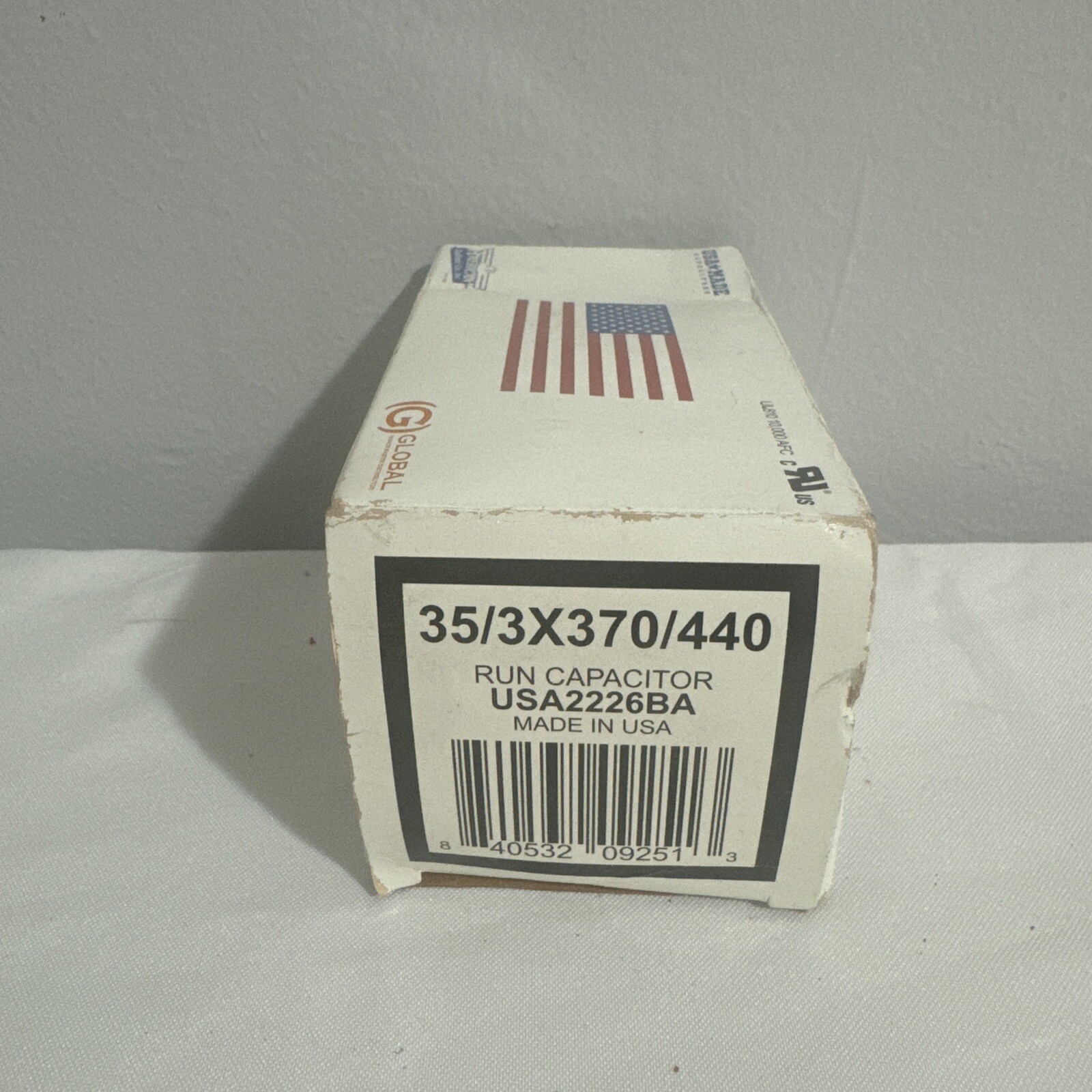 AmRad USA2226BA Round Run Capacitor 35+3 uF MFD 370 / 440 Volt Made in USA
