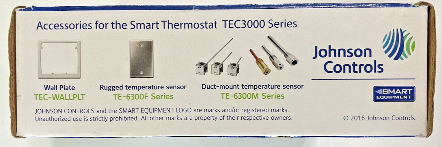 Johnson Controls Smart Thermostat TEC3000 Series, TEC3610-00-000 Never been used