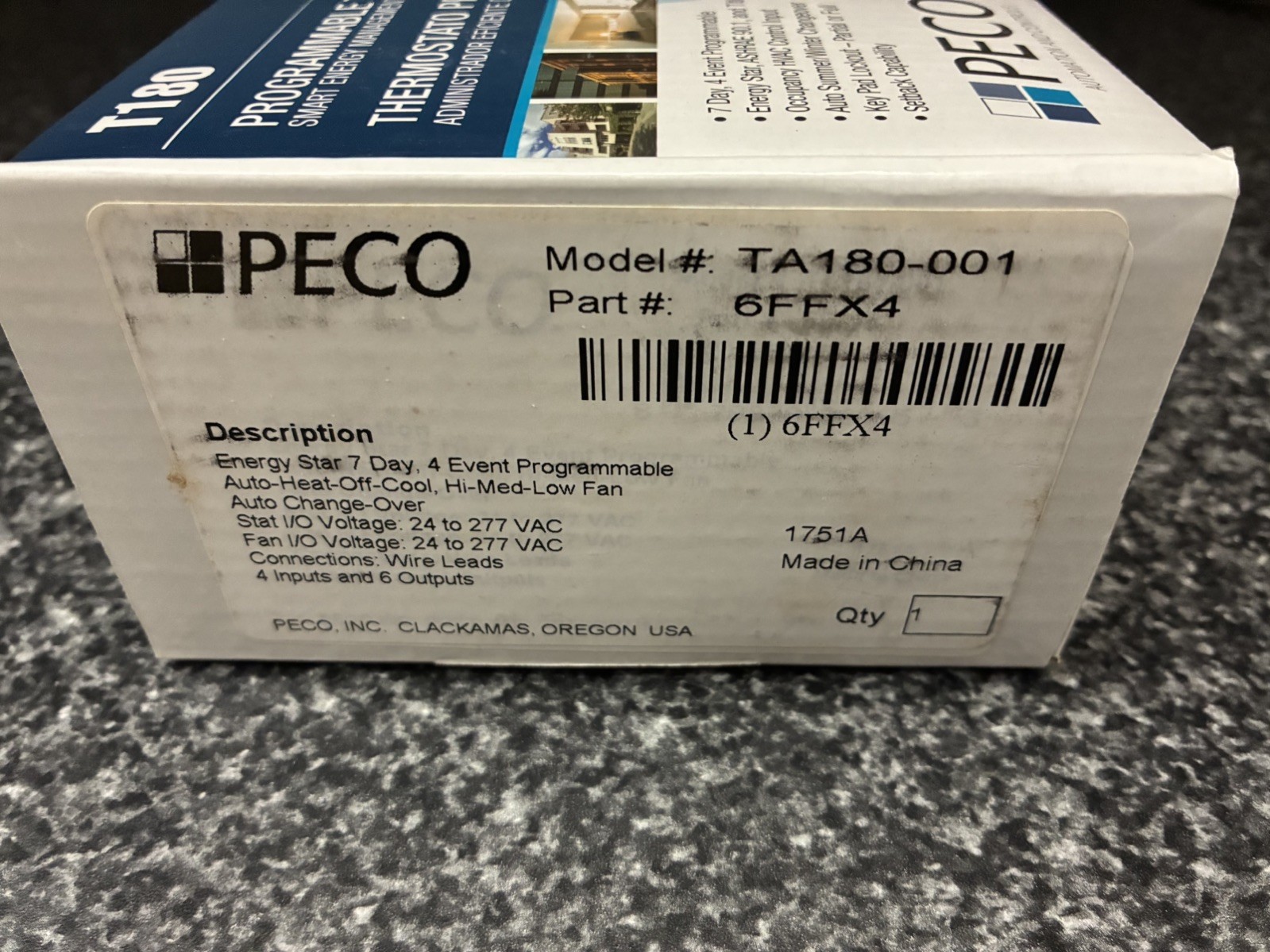 PECO T180 Programmable Thermostat
