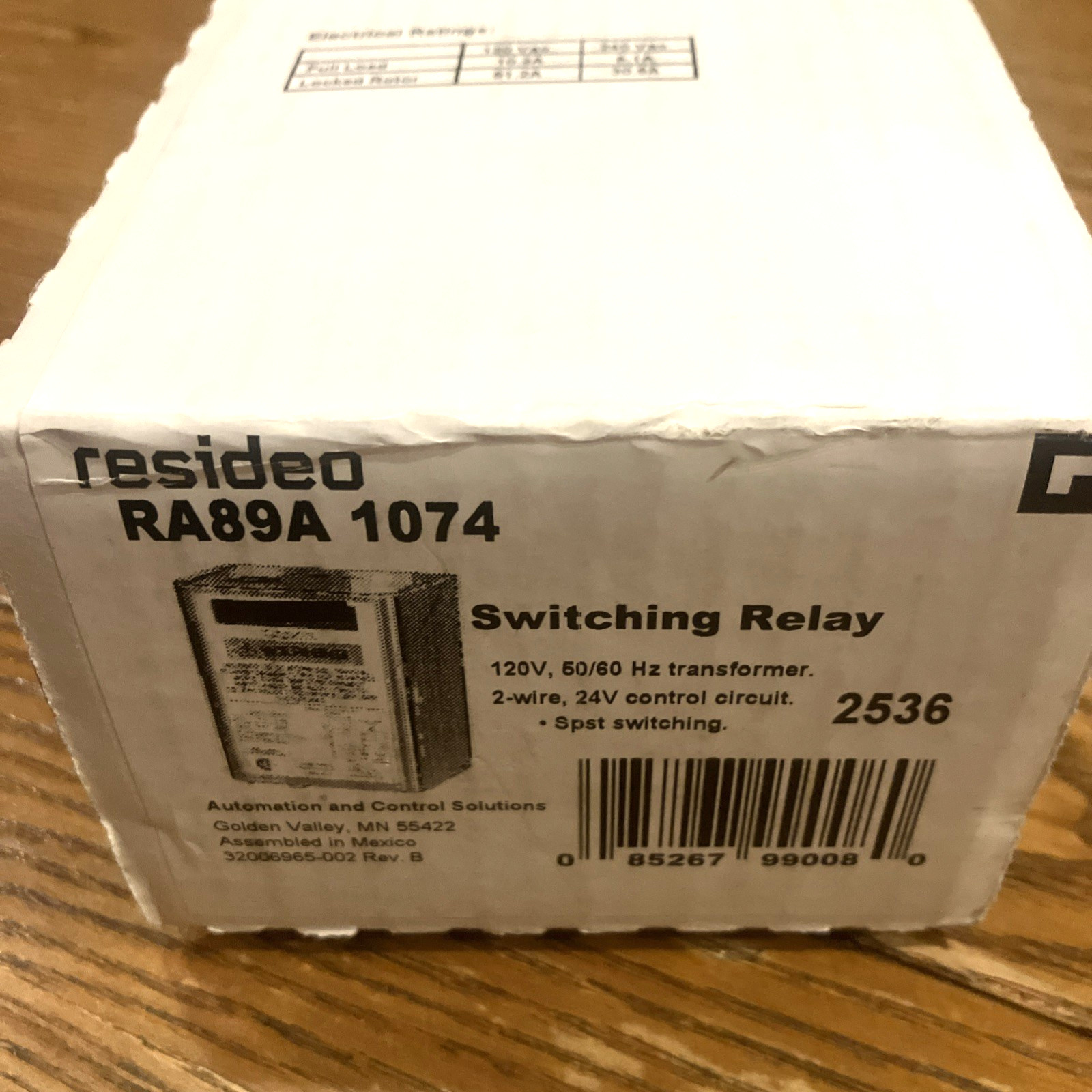 Honeywell RA89A1074, 24 V Switching Relay Control Circuit | 120V | Free Ship!