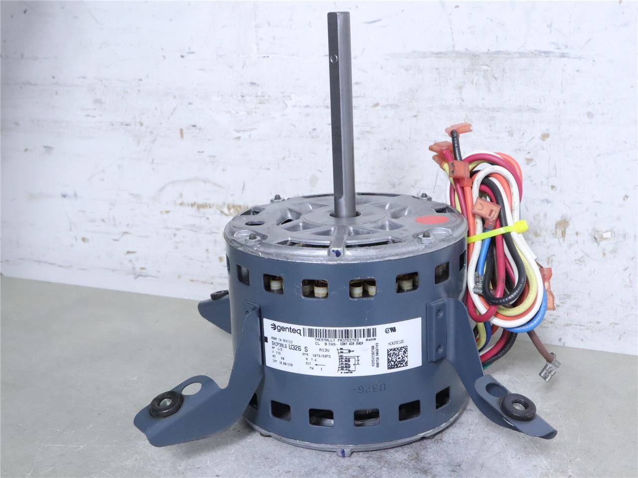 Genteq Motors 5KCP39LGU326S Blower Motor 1/2HP 1075RPM 5SPD 115V HC43TE125