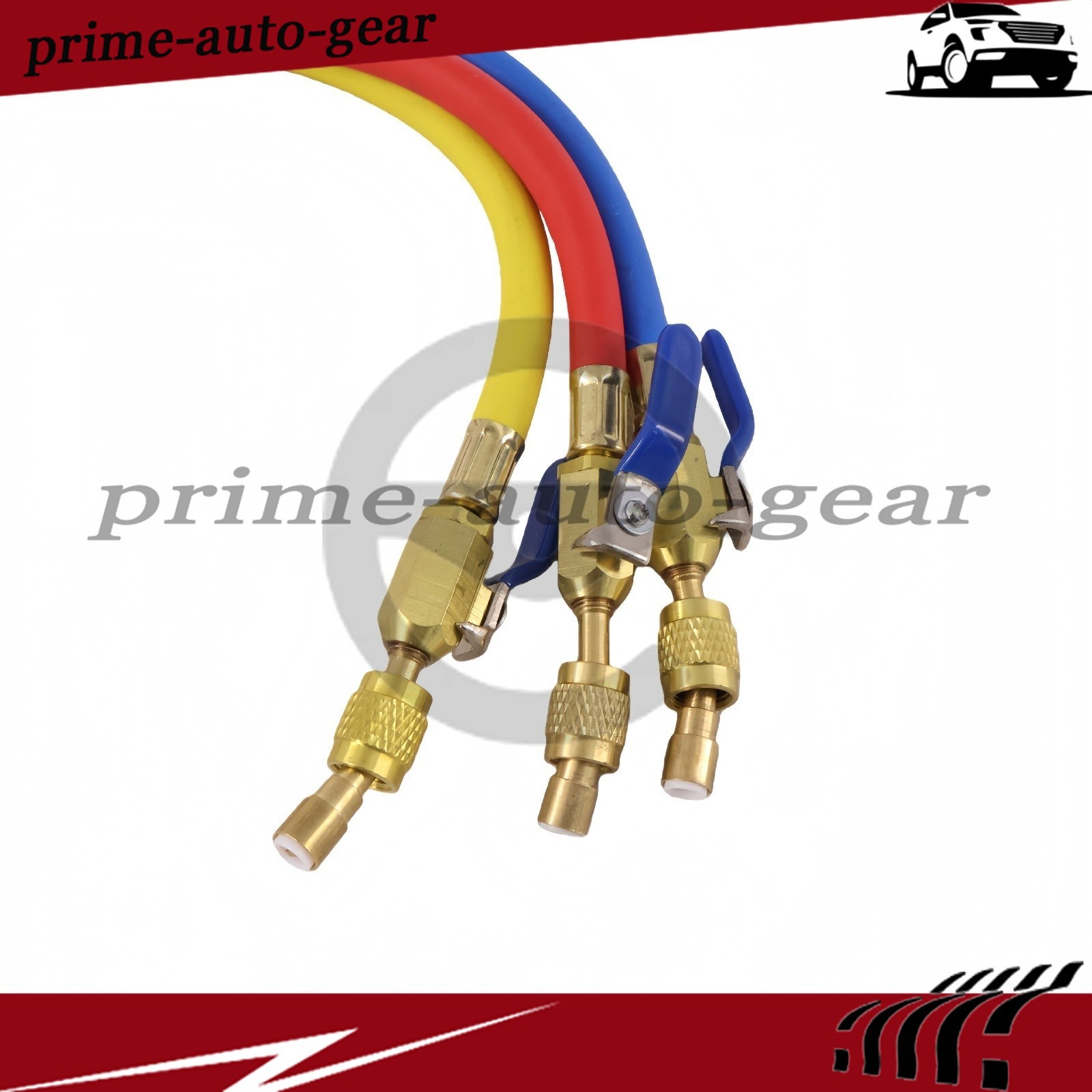 3Pack 29986 Plus II 1/4″ Hose with Compact Ball Valve 72″ for R-410A Refrige
