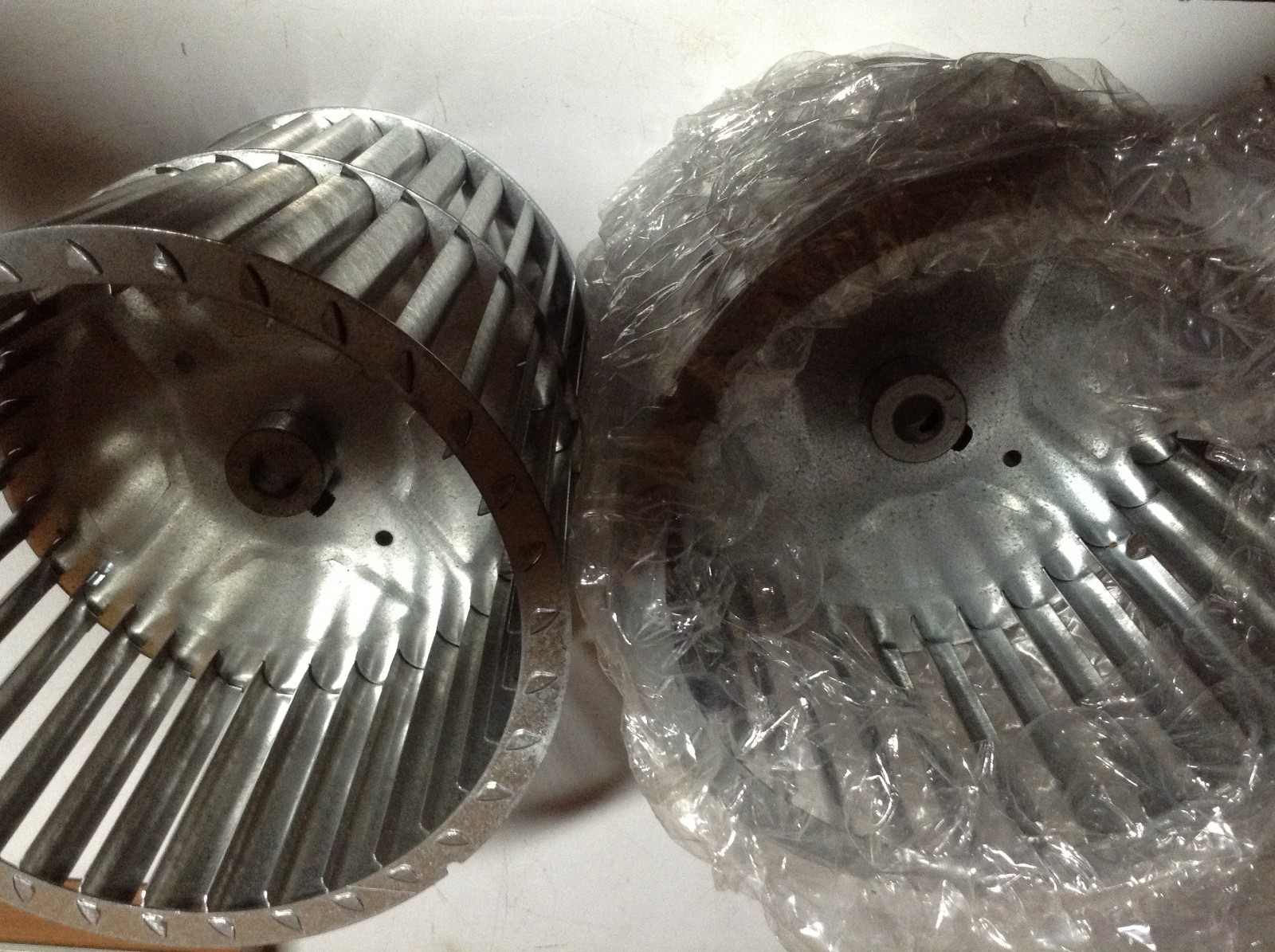 2 Revcor Double Inlet Blower Wheels 1/2″ Bore Squirrel Cage Fan 7- 3/4″ Wide CW