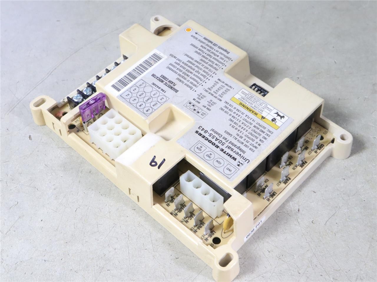 White Rodgers 50A55-843 Universal Integrated Fan Control Board 156-5432C #19