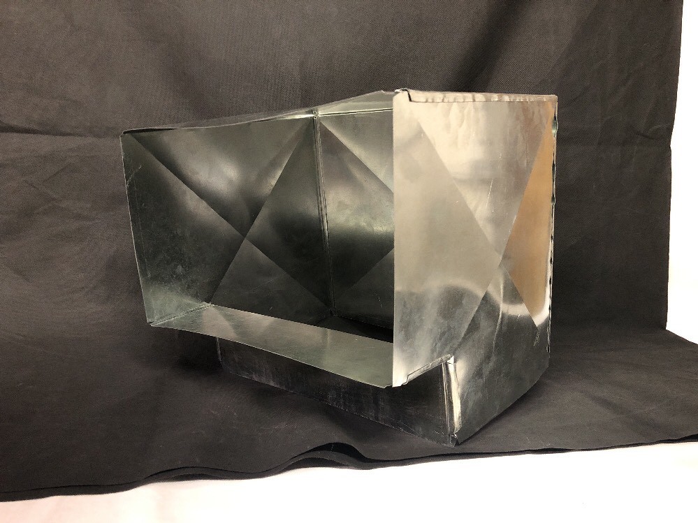 90 Degree Elbow 18 x 18 – 26 Gauge Galvanized Steel Construction Ductwork
