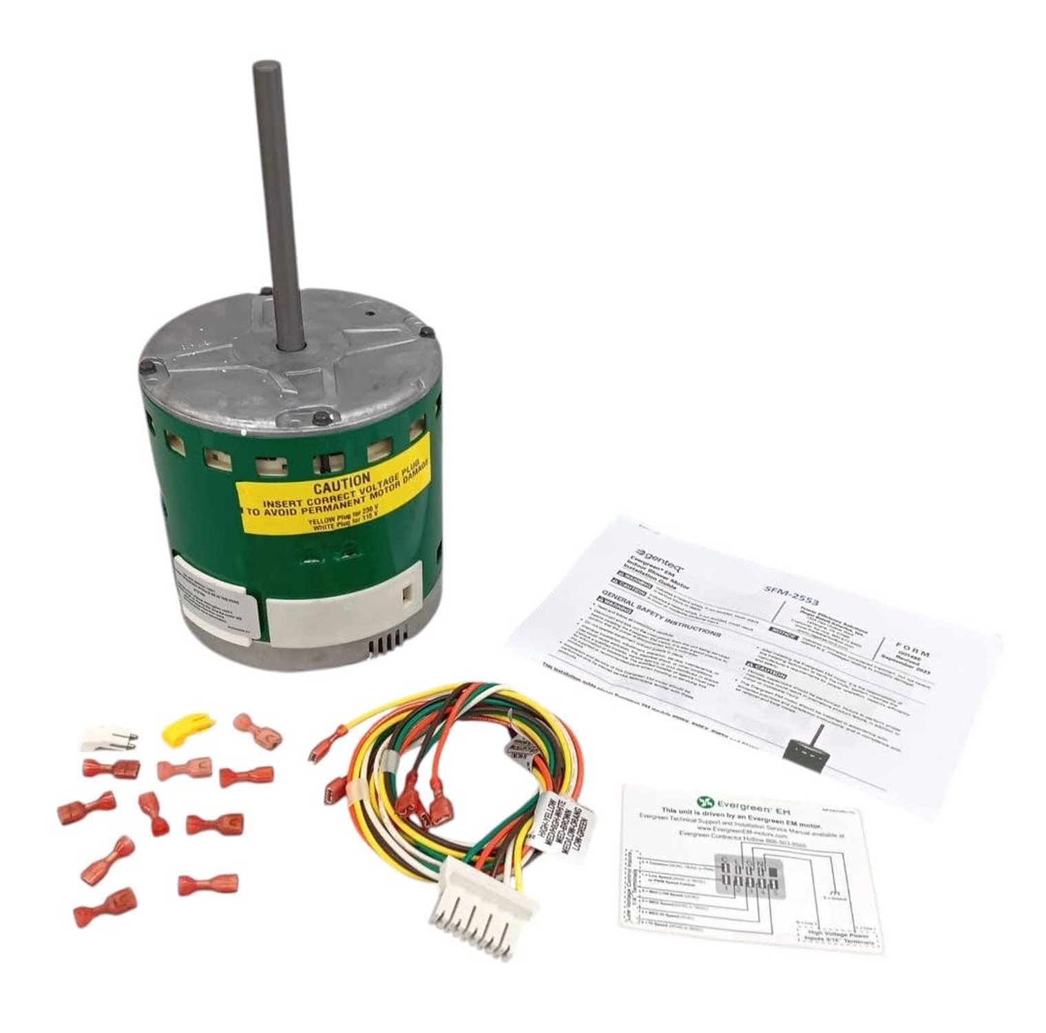 Evergreen CECOMINOD073162 GE • Genteq 1/3 HP 230 Volt Replacement X-13 Fur