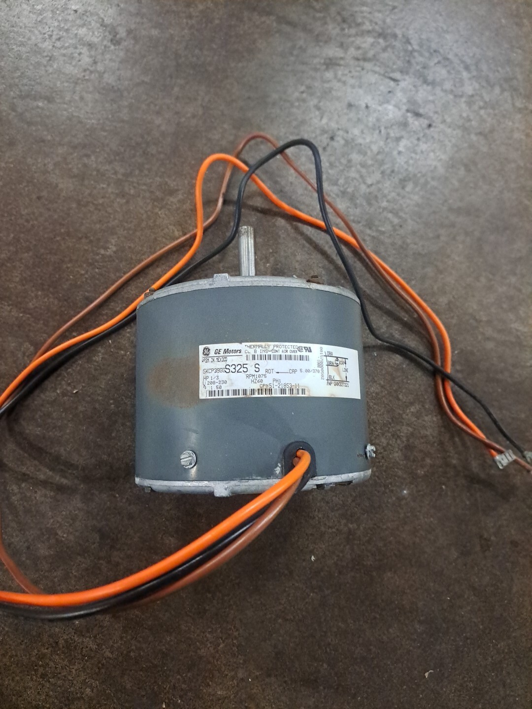 GE 5KCP39GGS325S Condenser Fan Motor 51-21853-11 1/3 HP 230V 1075RPM (Loc: C1T4♧