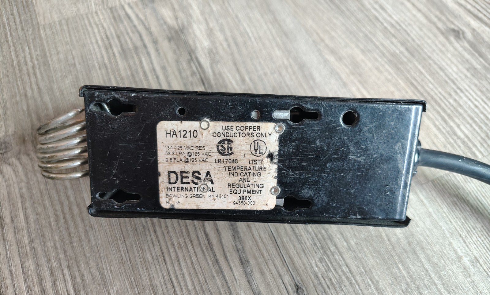 DESA HA1210 Temperature Indicating & Regulating Equipment 125V 15A Heater