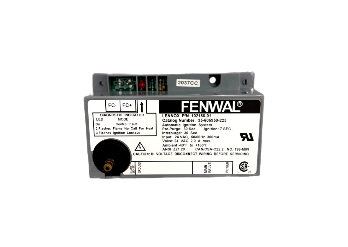 FENWAL 102186-01 IGNITION CONTROL MODULE 35-605959-223 LENNOX