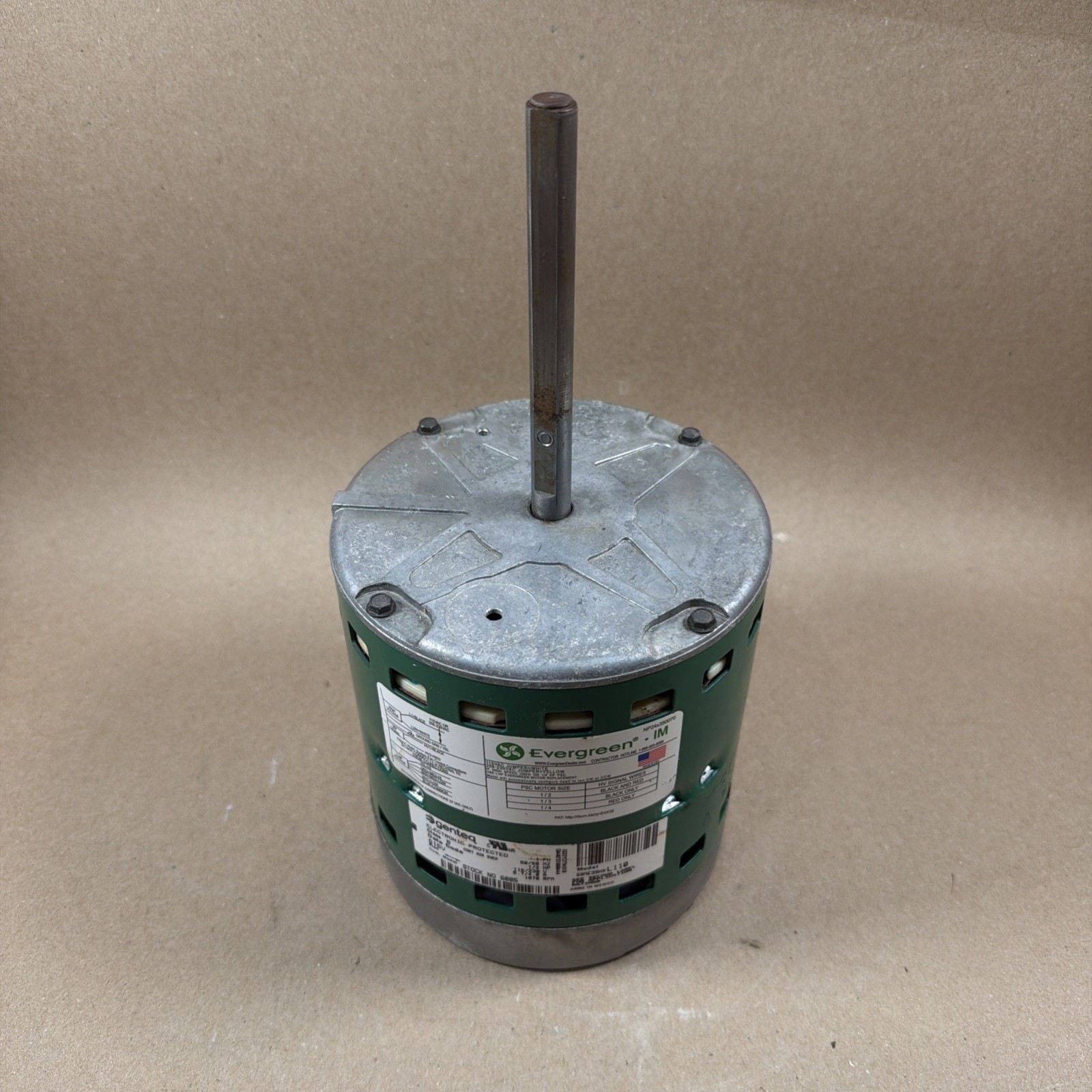 TESTED!! Genteq Evergreen 5SME39HXL110 1/2HP 115/230V ECM Blower Motor GX03