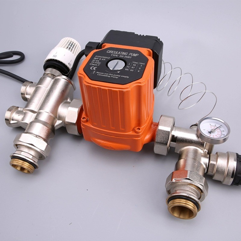 DN25 Thermostatic Pump Mixer Blender for Water Underfloor Heating