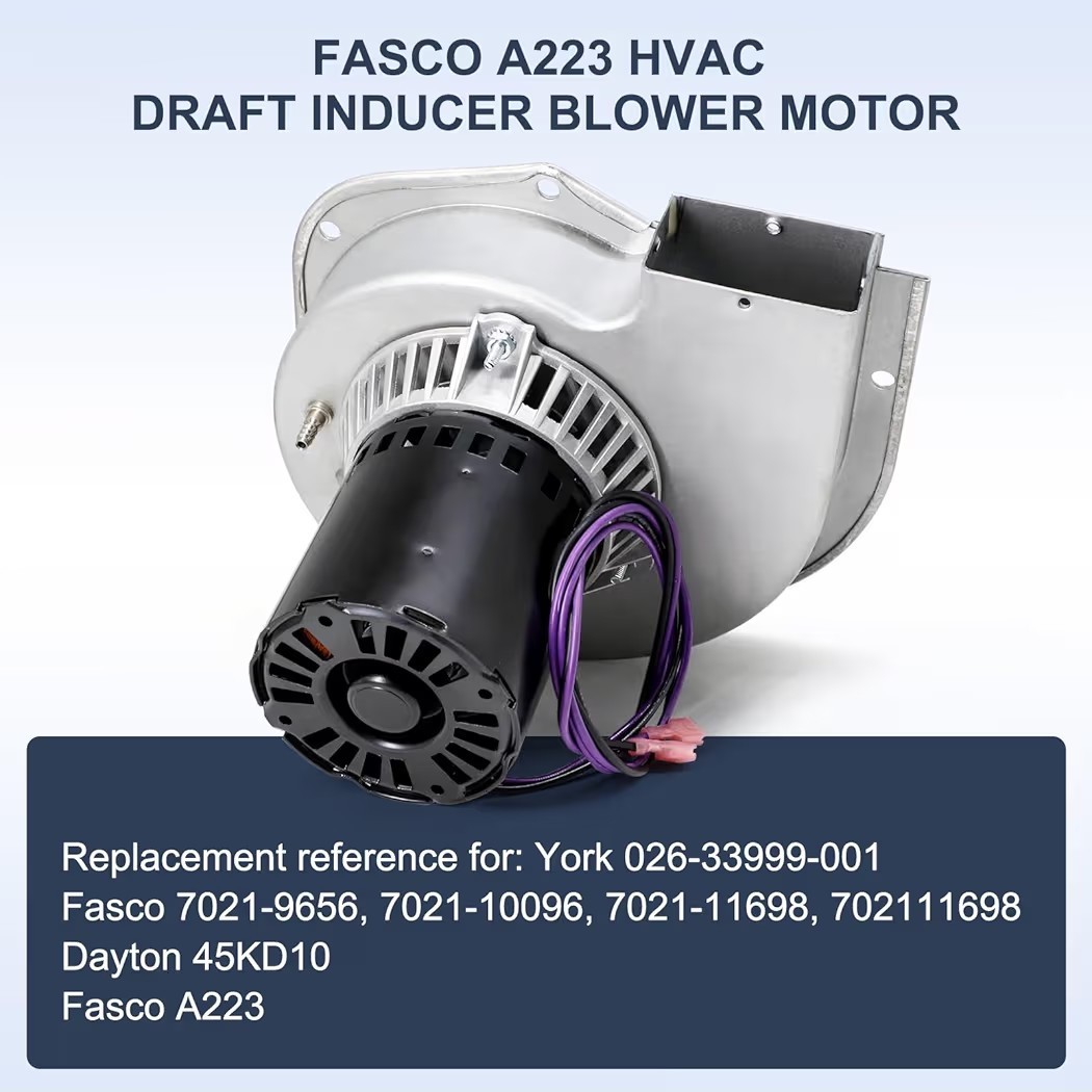 Fasco A223 Draft Inducer Furnace Motor for York Dayton 026-33999-001 7021-10096