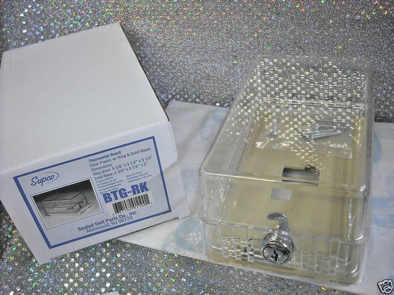 Thermostat Locking Cover Clear 6-3/8 x 3-1/2 x 3-1/4