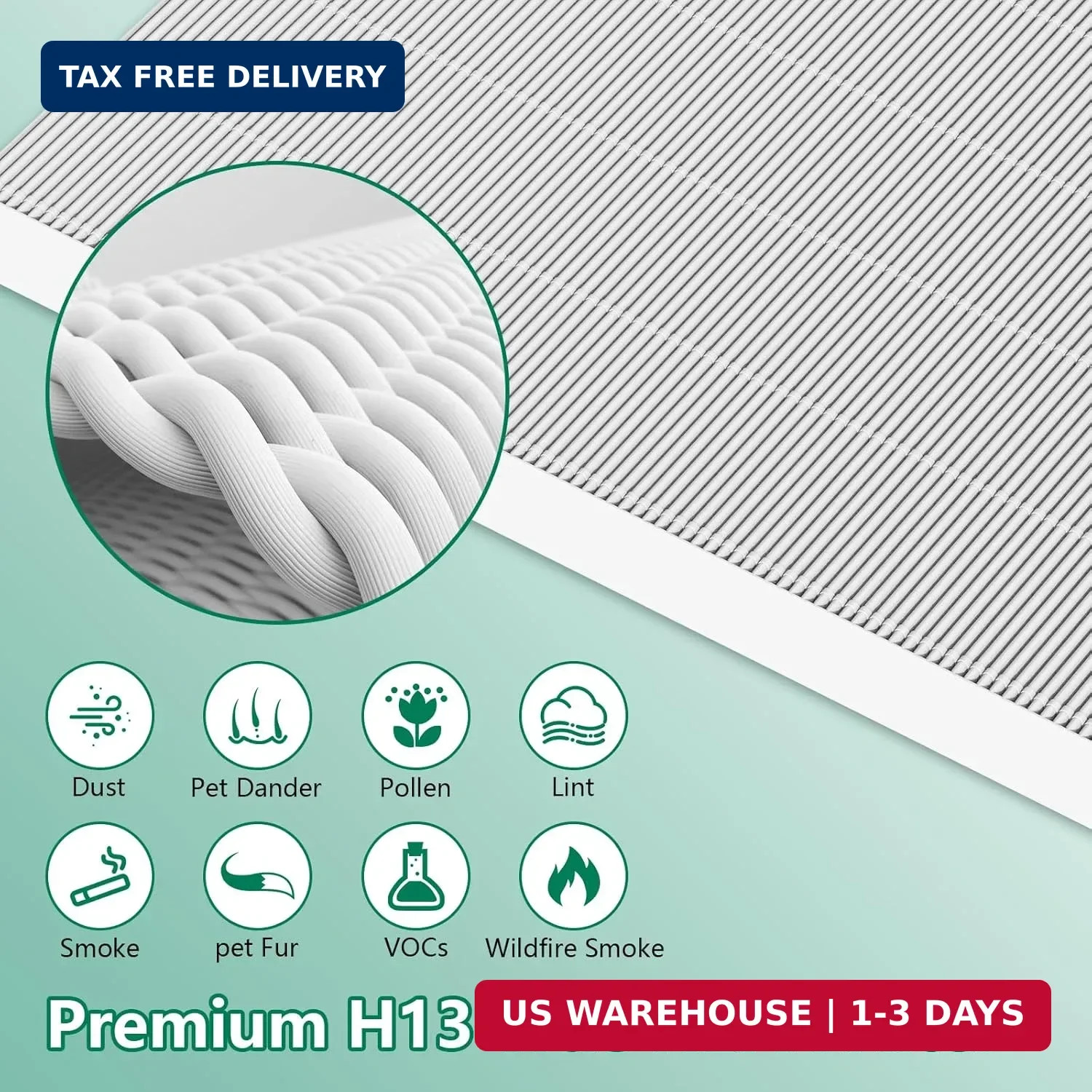 4 Pack C545 True HEPA Replacement Filter S Compatible with Winix C545 Air Purifi
