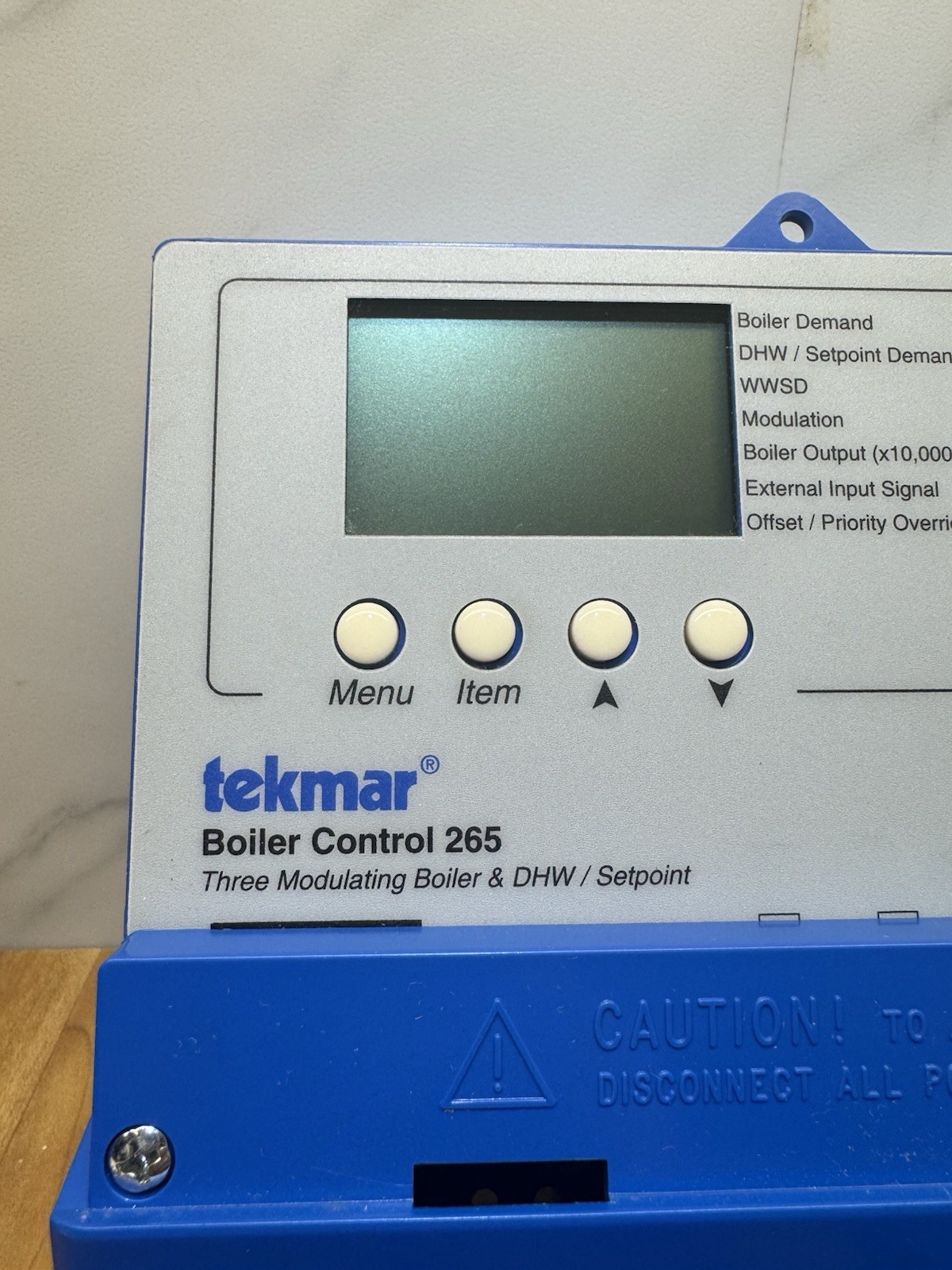 TEKMAR 265 / BOILER CONTROL / USED / WORKS / W/ Data Brochure / SHIPS FROM USA