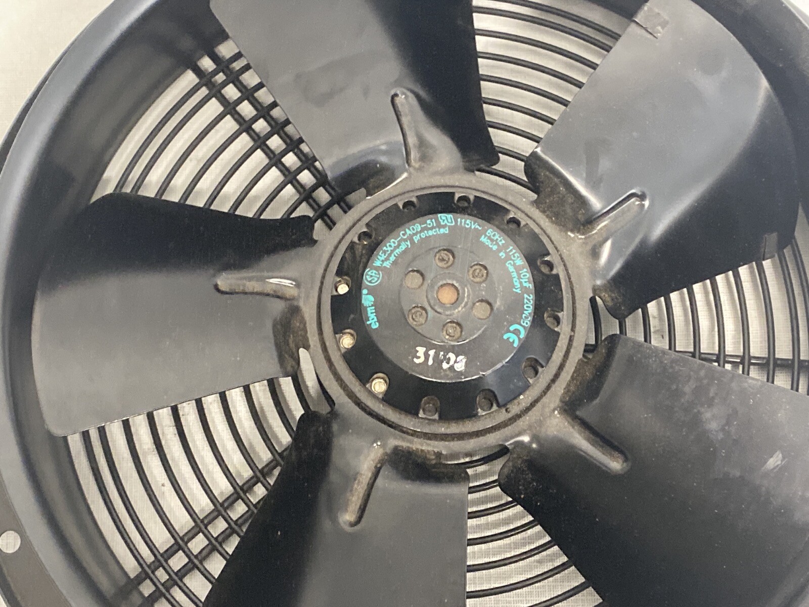 NOS EBM PAPST 115VAC 1027.06CFM 12” Diameter Axial Fan W4E300-CA09-51