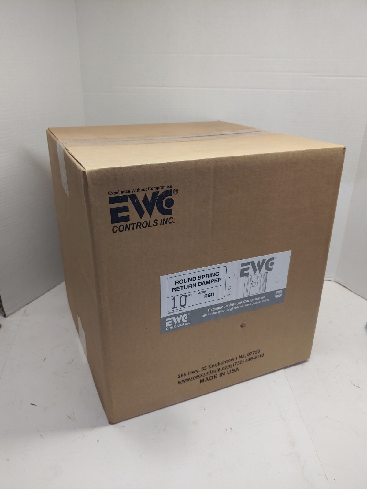 EWC 10″ RSD ROUND SPRING RETURN DAMPER