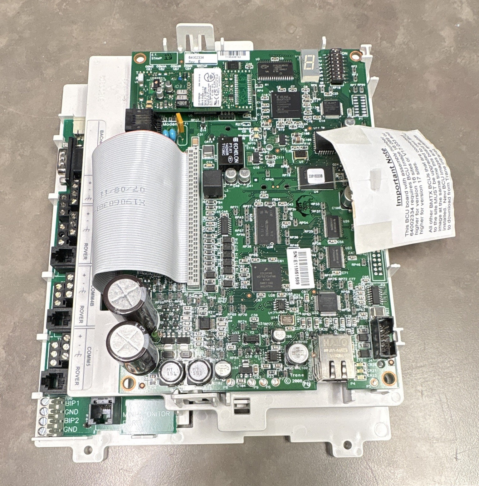 Trane UC400 Unit Controller Circuit Board Module PCB Assembly 64002334 13.5V