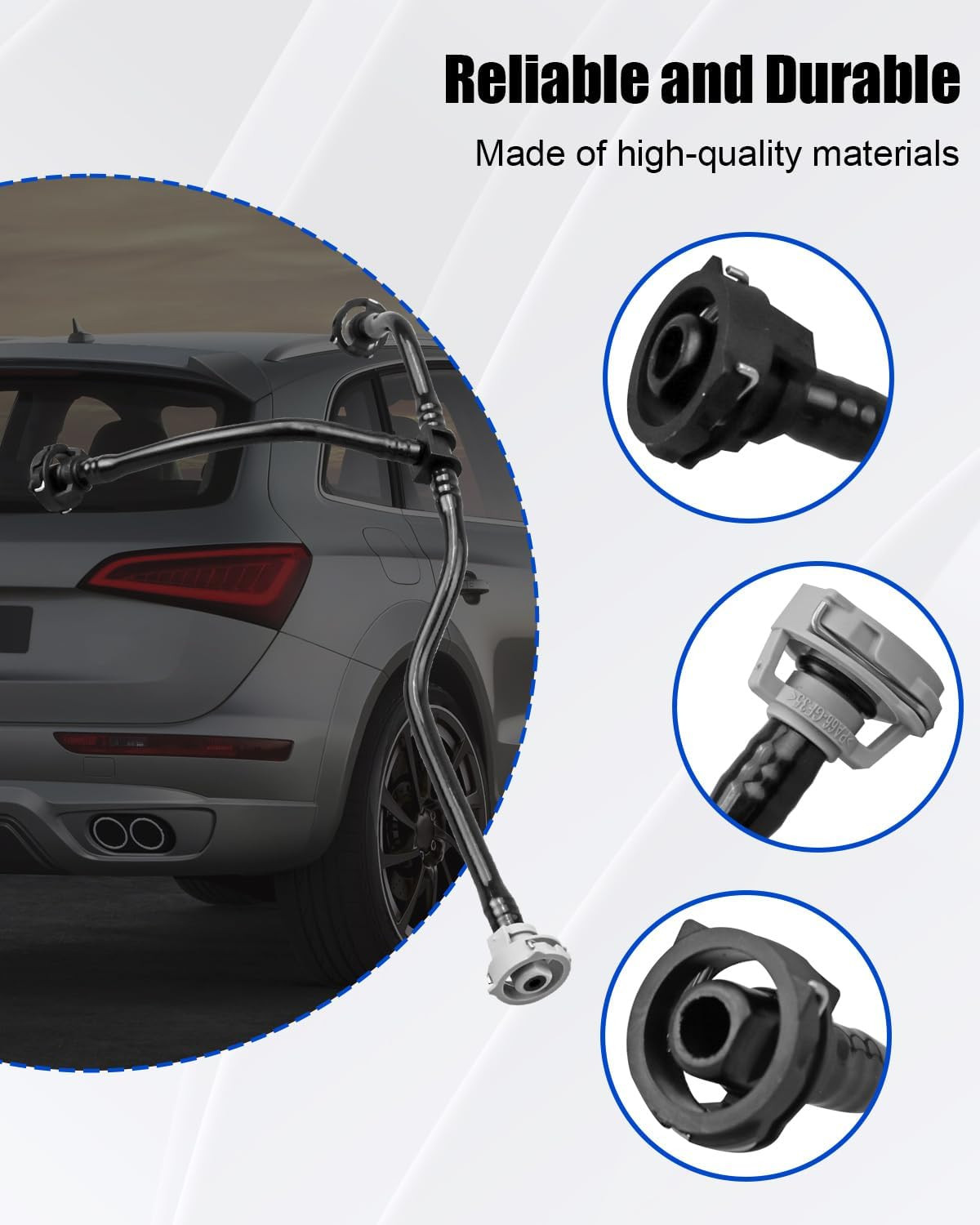 Radiator Coolant Hose Fit for Audi Q5 2016-2024, Cooling System Overflow Hose Re