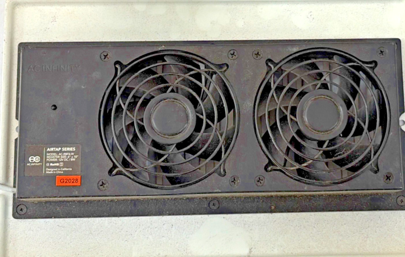 AC Infinity AirTap Axial Fan AC-RBF6-W 6×10 White Corded Electric