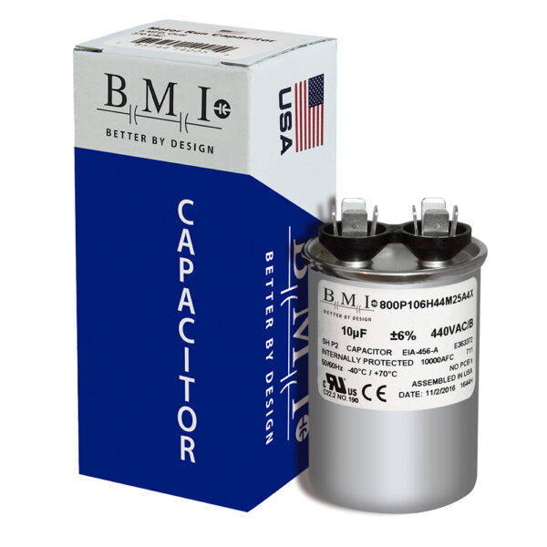 10 MFD x 440 ROUND USA Run Capacitor MARS 14232