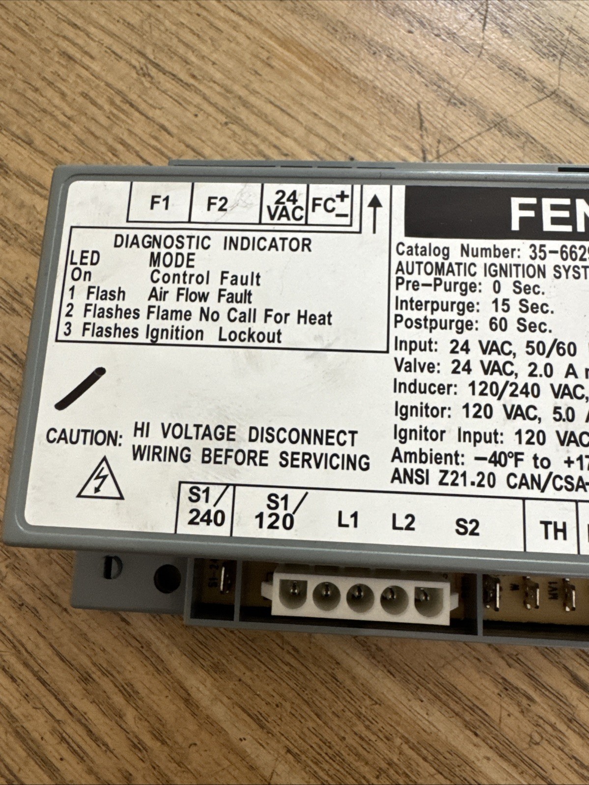 FENWAL 35-662944-013 Automatic Ignition Control Module Pentair Mastertemp OEM