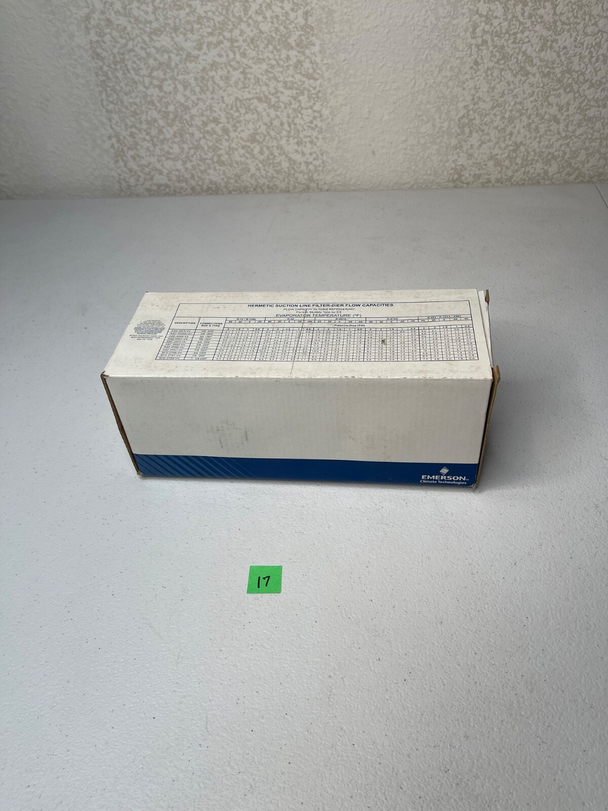New Emerson SFD27S6VV Suction Line Filter Drier 3/4″ ODF