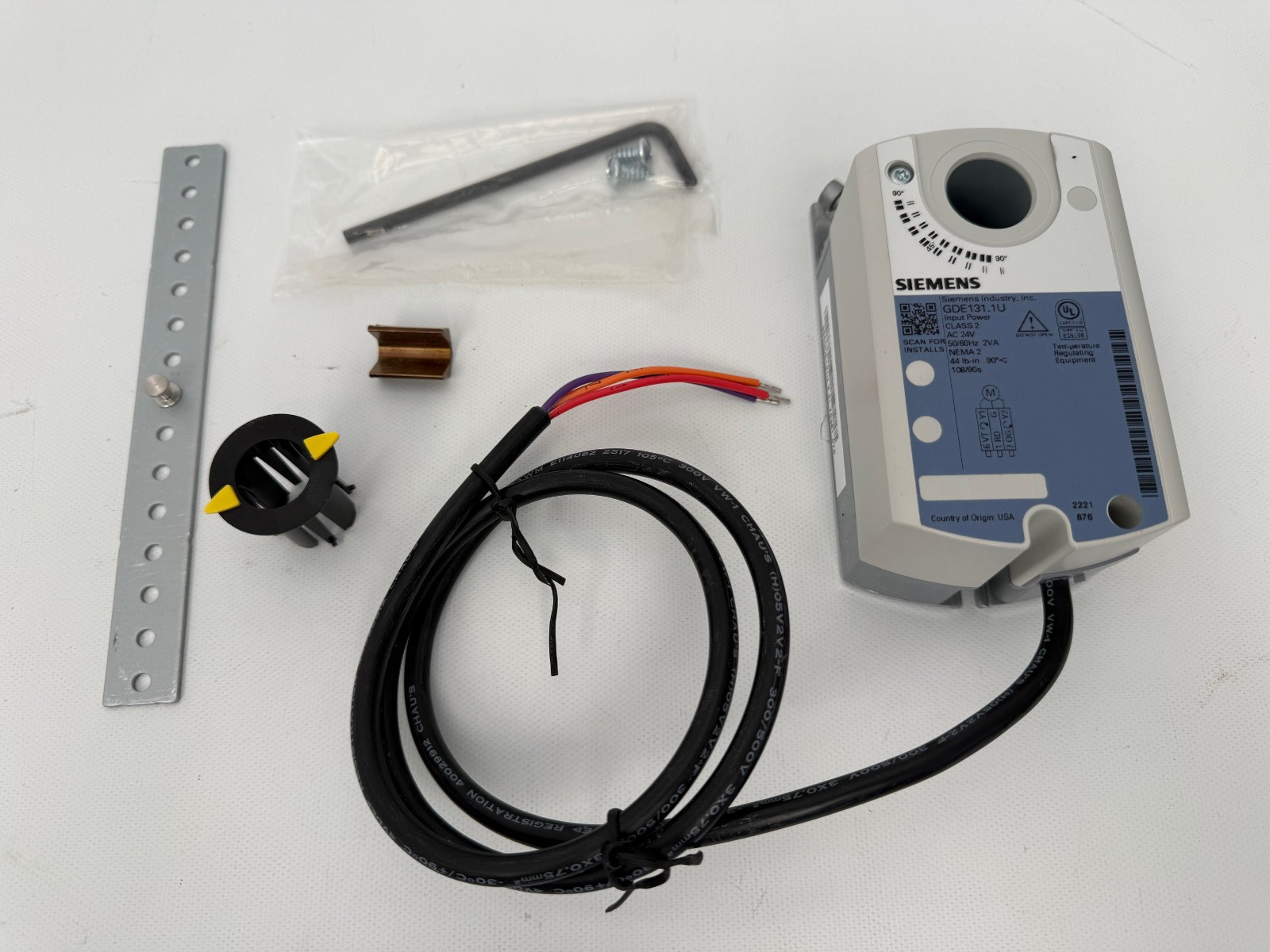 SIEMENS GDE131.1U OPENAIR ACTUATOR NSR 24V 44IN LB 3F NEW OPEN BOX