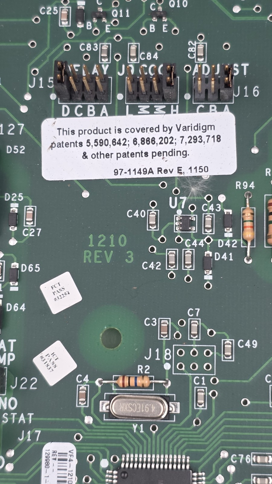 York Luxaire VARIDIGM 507820 Control Board VF4-1210