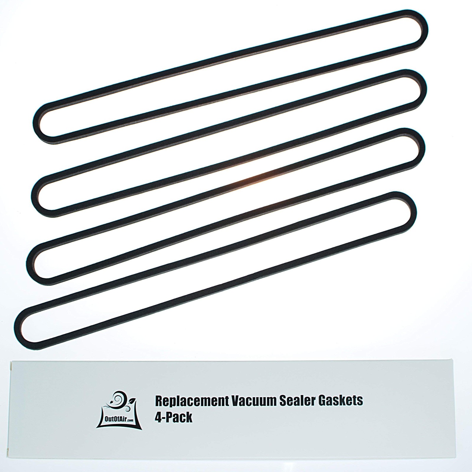 4 Pcs Black Upper Lower Foam Gasket Replacements for Vacuum Sealer