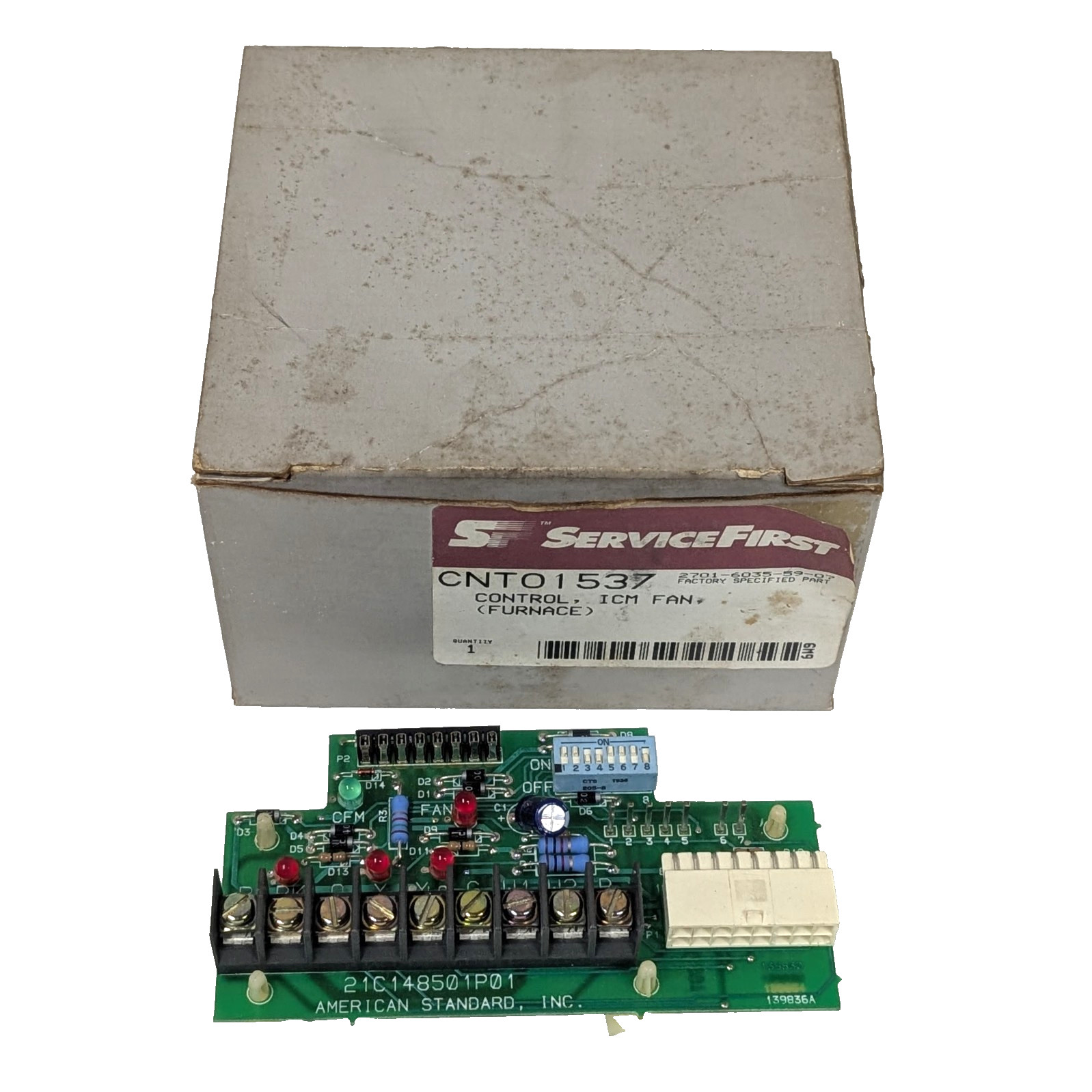 American Standard CNT01537 Furnace ICM Fan Control Board OEM NOS