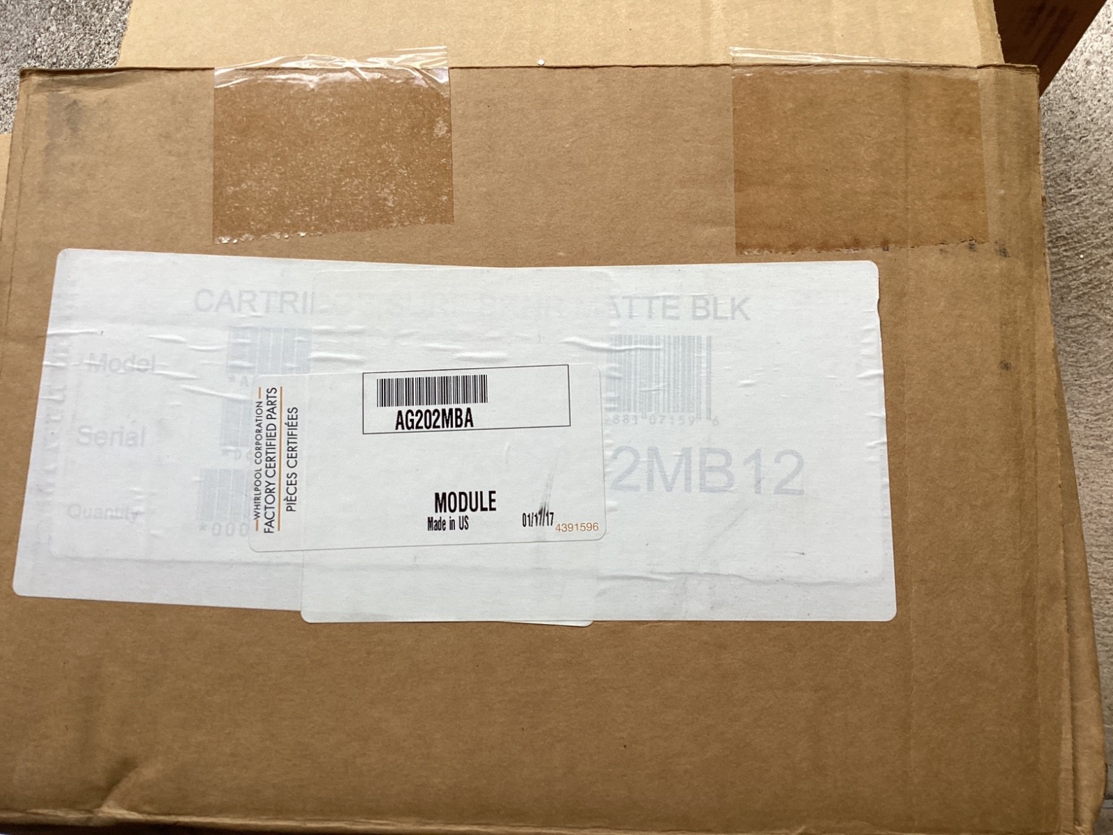 WHIRLPOOL AG202MBA BURNER MODULE 8,000 BTU PORCELAIN-CAST IRON DROP-IN