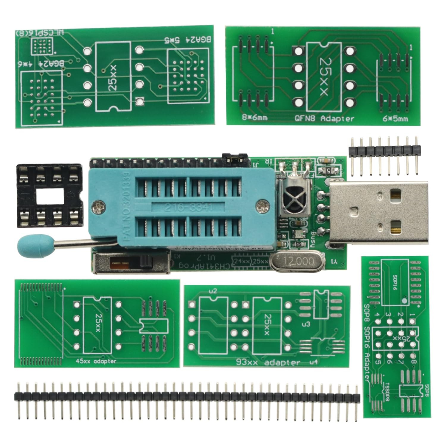 CH341A Programmer V1.7 1.8V Level Conversion W25Q64FW W25Q128FW GD25LQ64
