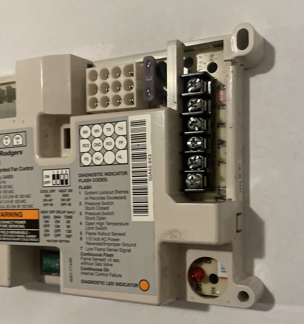 50A55-843 GUARANTEED WORKING TESTED Furnace control board