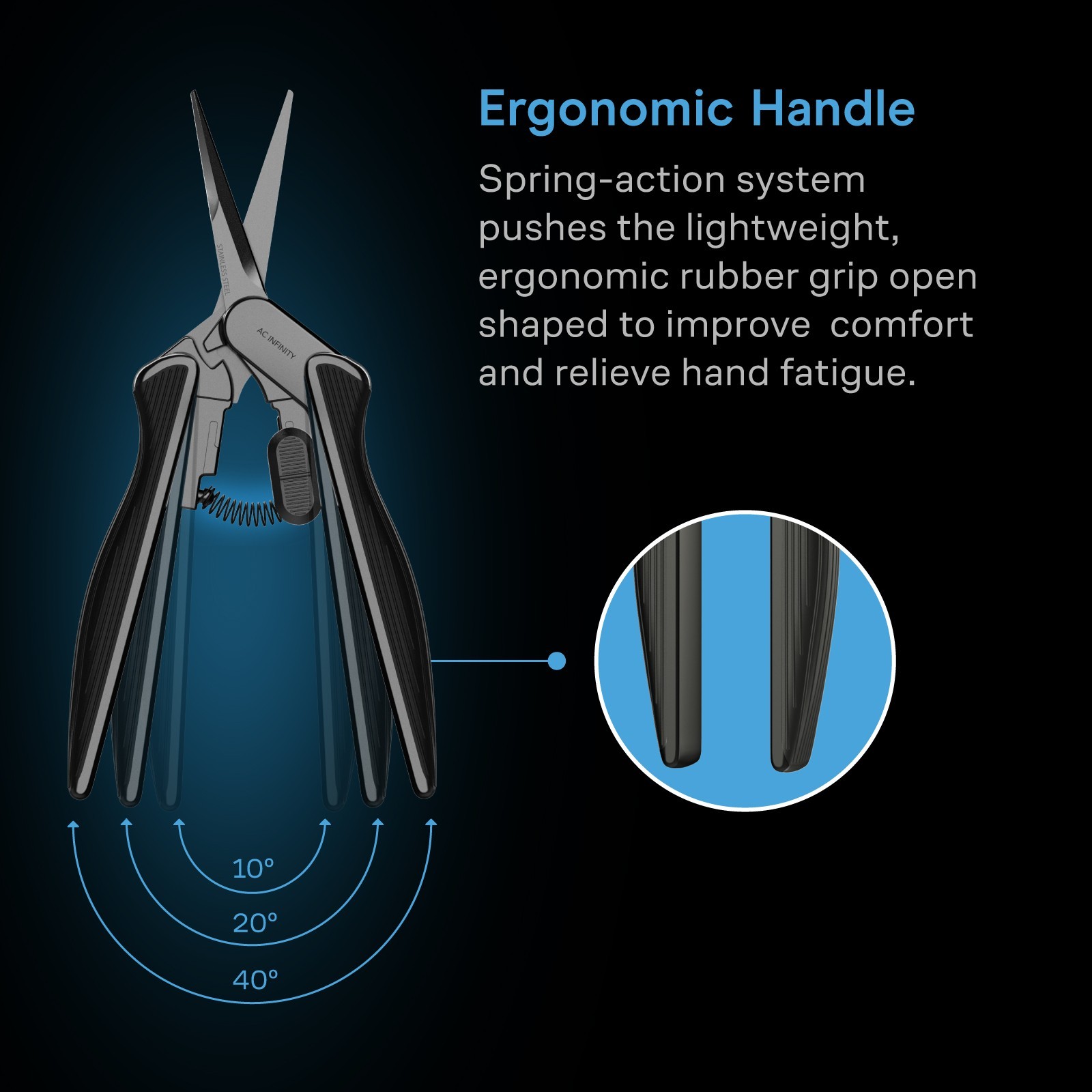 Pruning Shear 6.6″ with Cleaning Kit, Lightweight Body with Ergonomic Grip