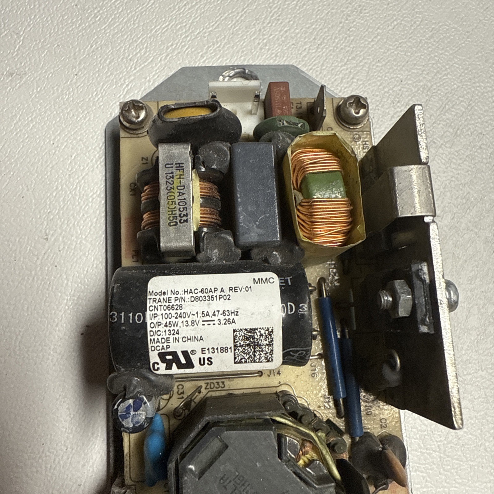 Trane D803351P02 HAC-60AP American Standard Power Supply Control Circuit Board