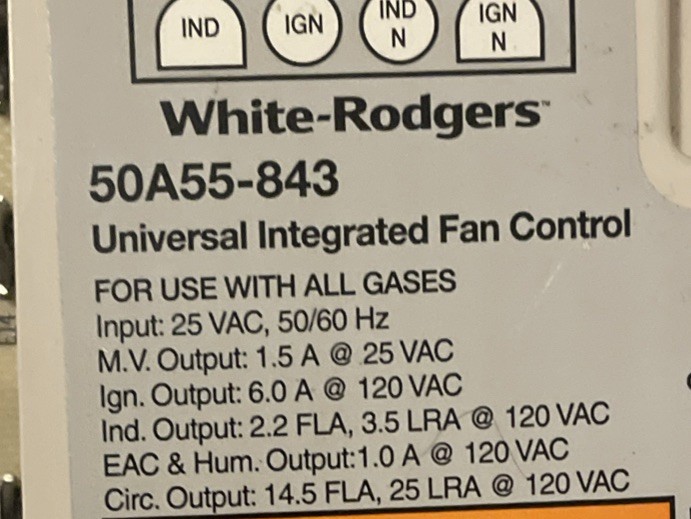 50A55-843 GUARANTEED WORKING TESTED Furnace control board