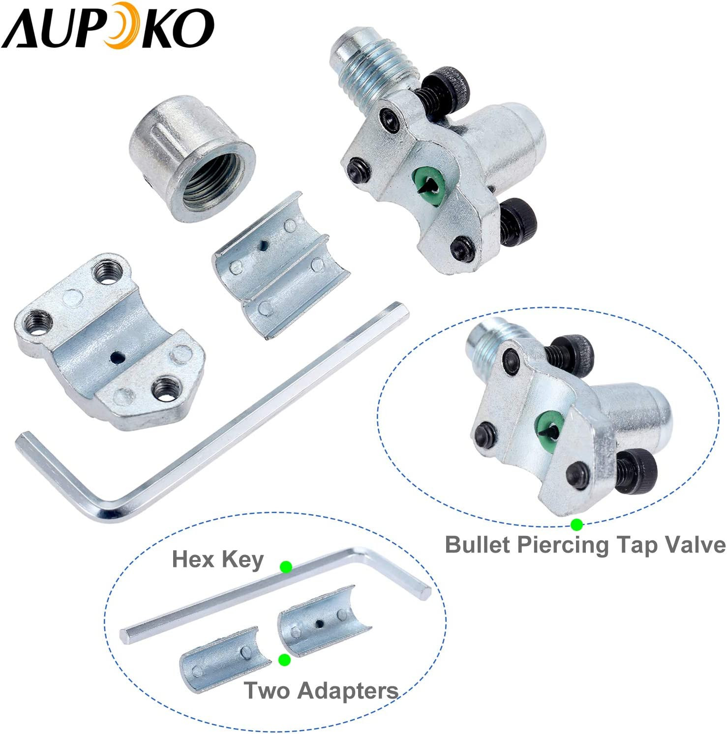 HVAC Retrofit Valve Kit A/C Line Tap Valve BPV31 R12 R22 R502 R134A Dust Cap