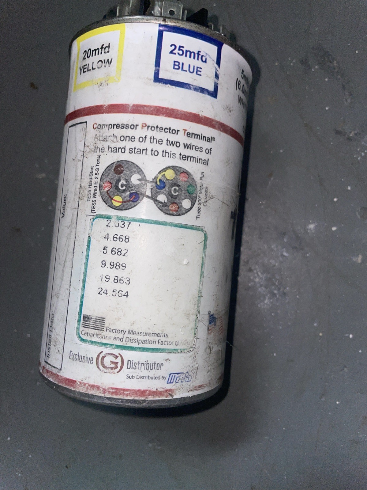 Turbo200 UNIVERSAL MOTOR RUN CAPACITOR AMRAD With 1 Jumper Fully Functional.