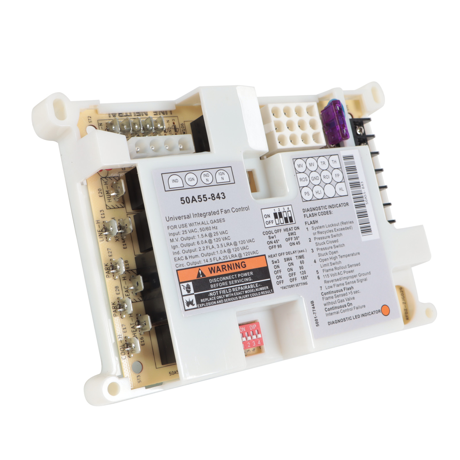 50A55-843 Furnace Control Circuit Board Replacement For White Rodgers New