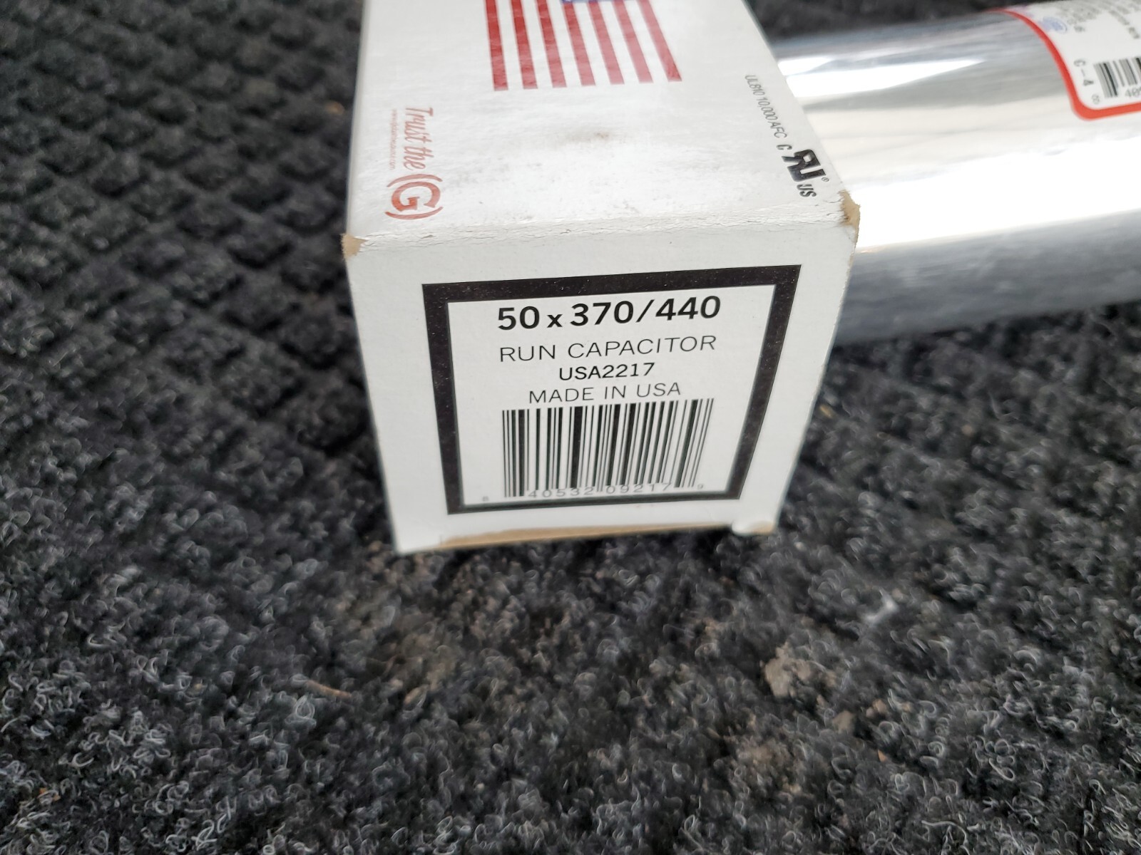 AmRad USA2217 Round Run Capacitor 50 uF MFD 370 / 440 Volt Made in USA