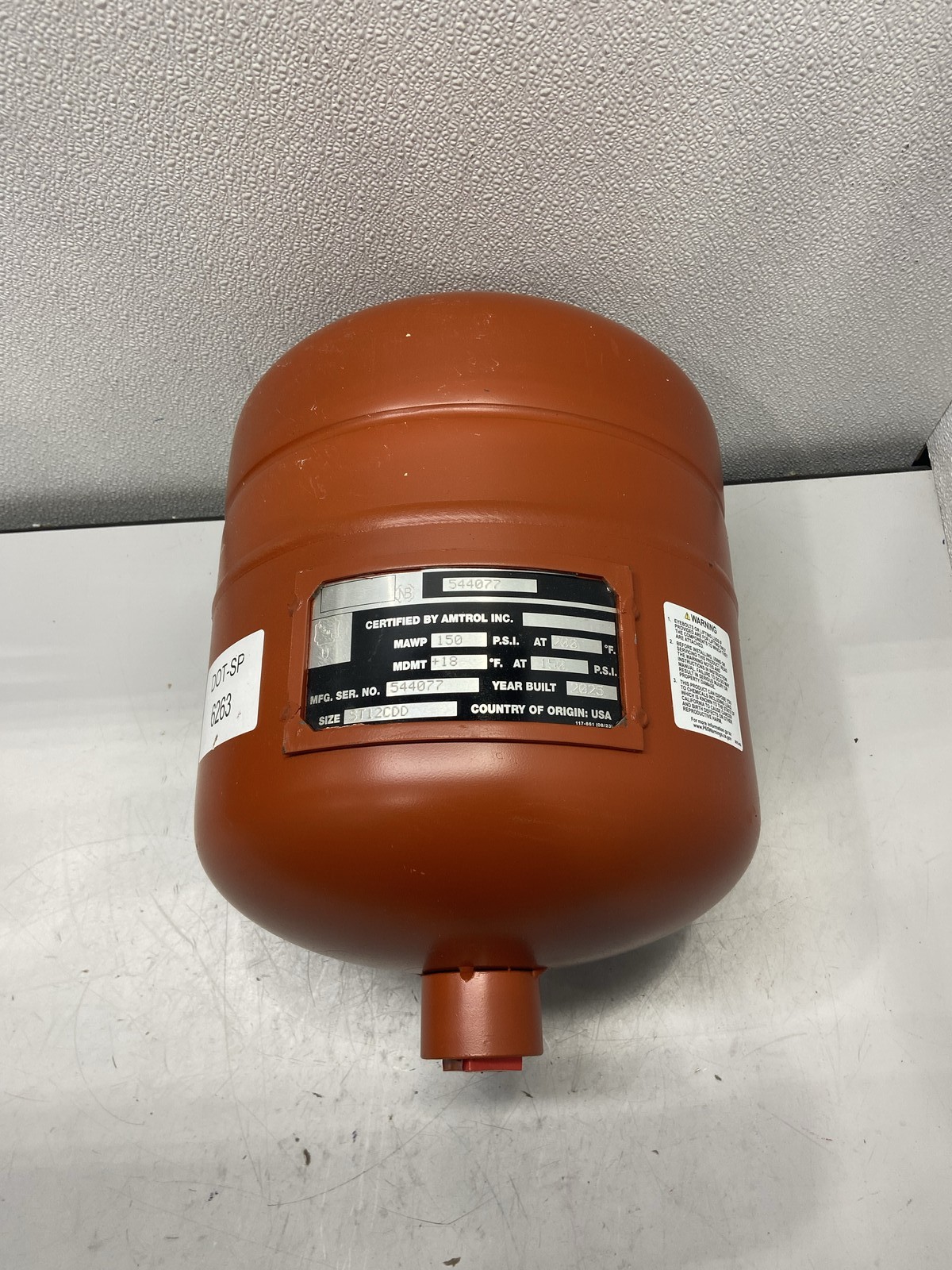 Amtrol Thermal ASME Deep Drawn Expansion Tank 6.4 Gal 150 PSI ST-12C-DD